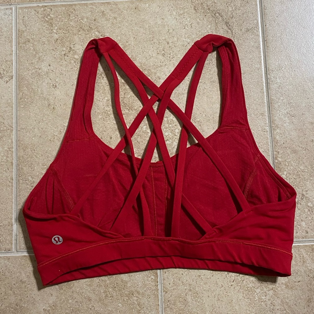 Lululemon Free to Be Serene Bra | size 6 | dark red color